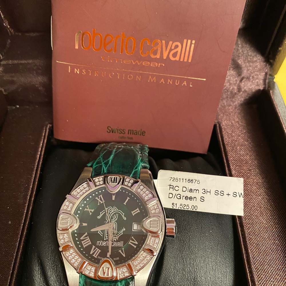 Roberto Cavalli Green Watch. Unisex